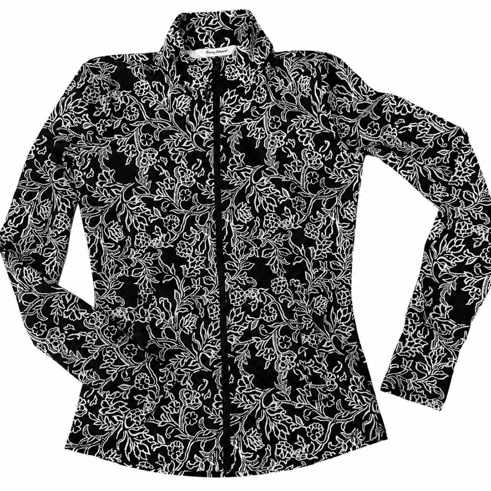 Tommy Bahama Everyday Active Women S Floral Vines Full Zip Jacket UPF 50 NWT